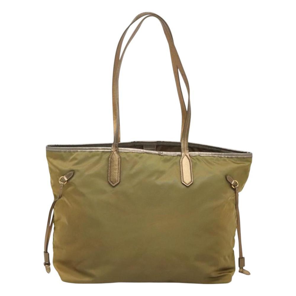 PRADA Tote Bag Nylon Green Auth 130186 - Picture 2 of 16